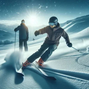 how to stop on skis snowplow technique tutorial